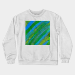 Watercolor Greens and blues Crewneck Sweatshirt